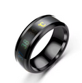 Smart Stainless Steel Multifunctional Ring for Couple Mood Feeling Intelligent Temperature Sensitive Rings Waterproof Jewelry